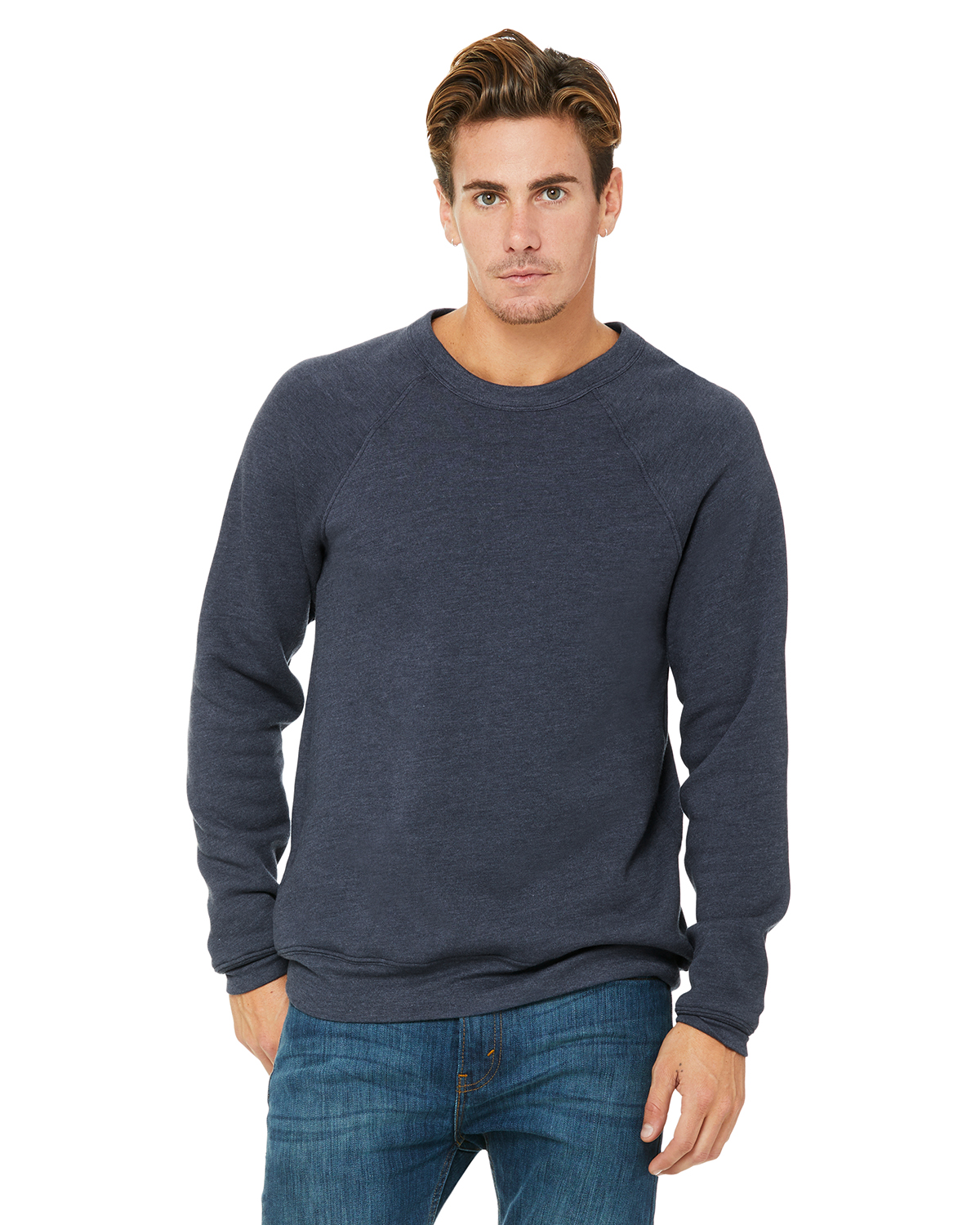 Bella + Canvas 3901 Unisex Sponge Fleece Crewneck Sweatshirt - Heather Dust - S